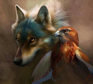 buzzard-and-wolf